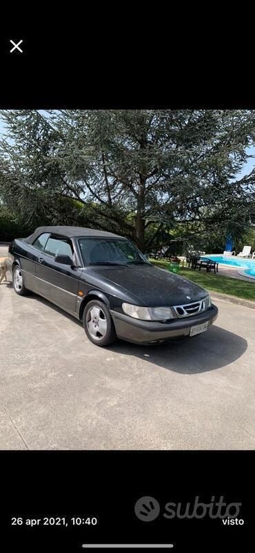 Usata Saab 900 Cabriolet 185 CV (136 kW) 1996 Nero Cabrio