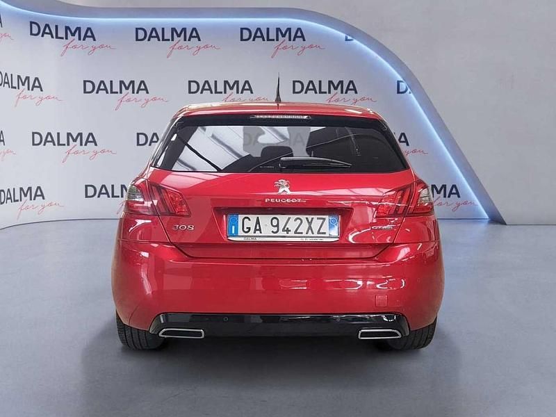 Usata Peugeot 308 GT-line 131 CV (96 kW) 2020 Rosso Berlina
