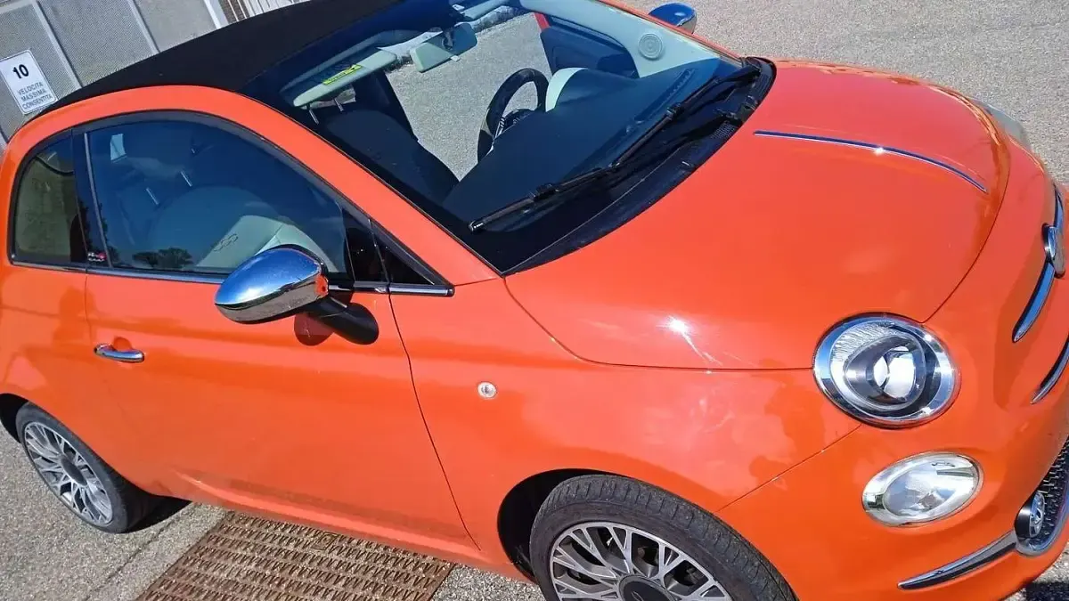 Usata Fiat 500C 69 CV (50 kW) 2017 Arancione Cabrio