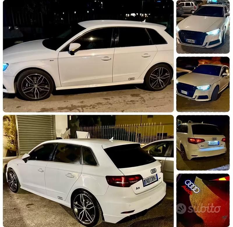 Usata Audi A3 150 CV (110 kW) 2017 Bianco Berlina