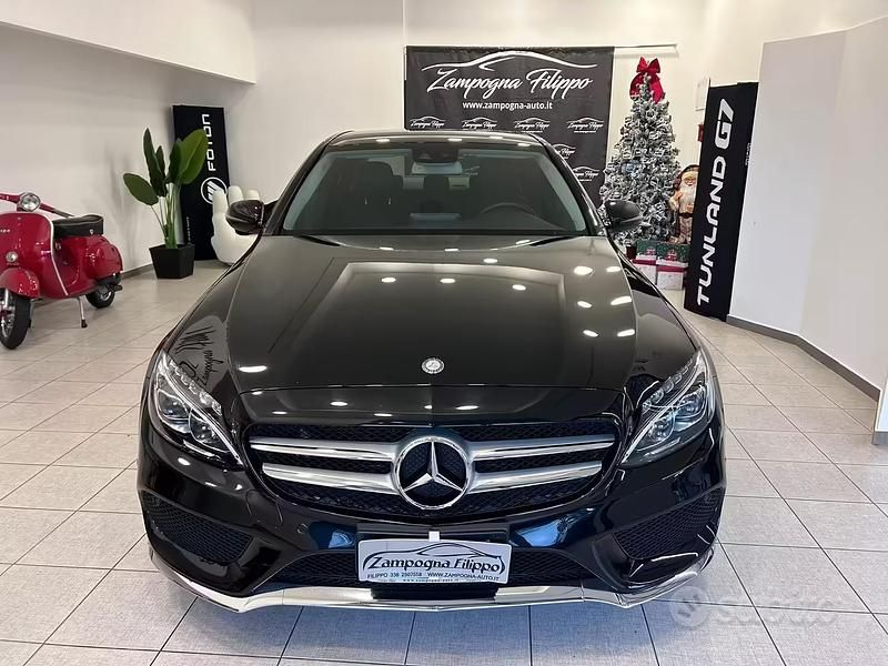 Usata Mercedes C220 Premium 170 CV (125 kW) 2017 Nero Berlina