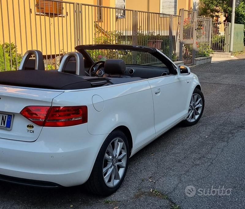 Usata Audi A3 Cabriolet S-Line 2013 Bianco Cabrio