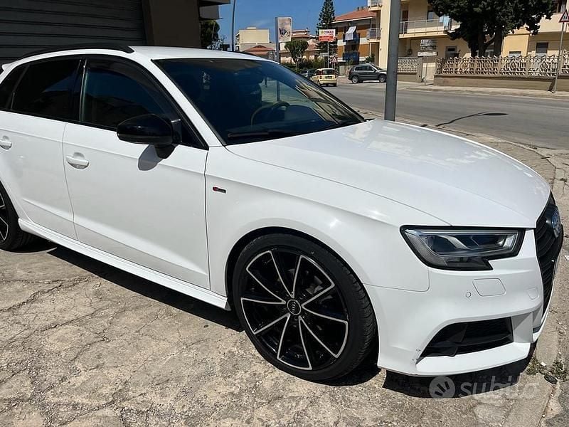 Usata Audi A3 S-Line 150 CV (110 kW) 2017 Bianco Berlina