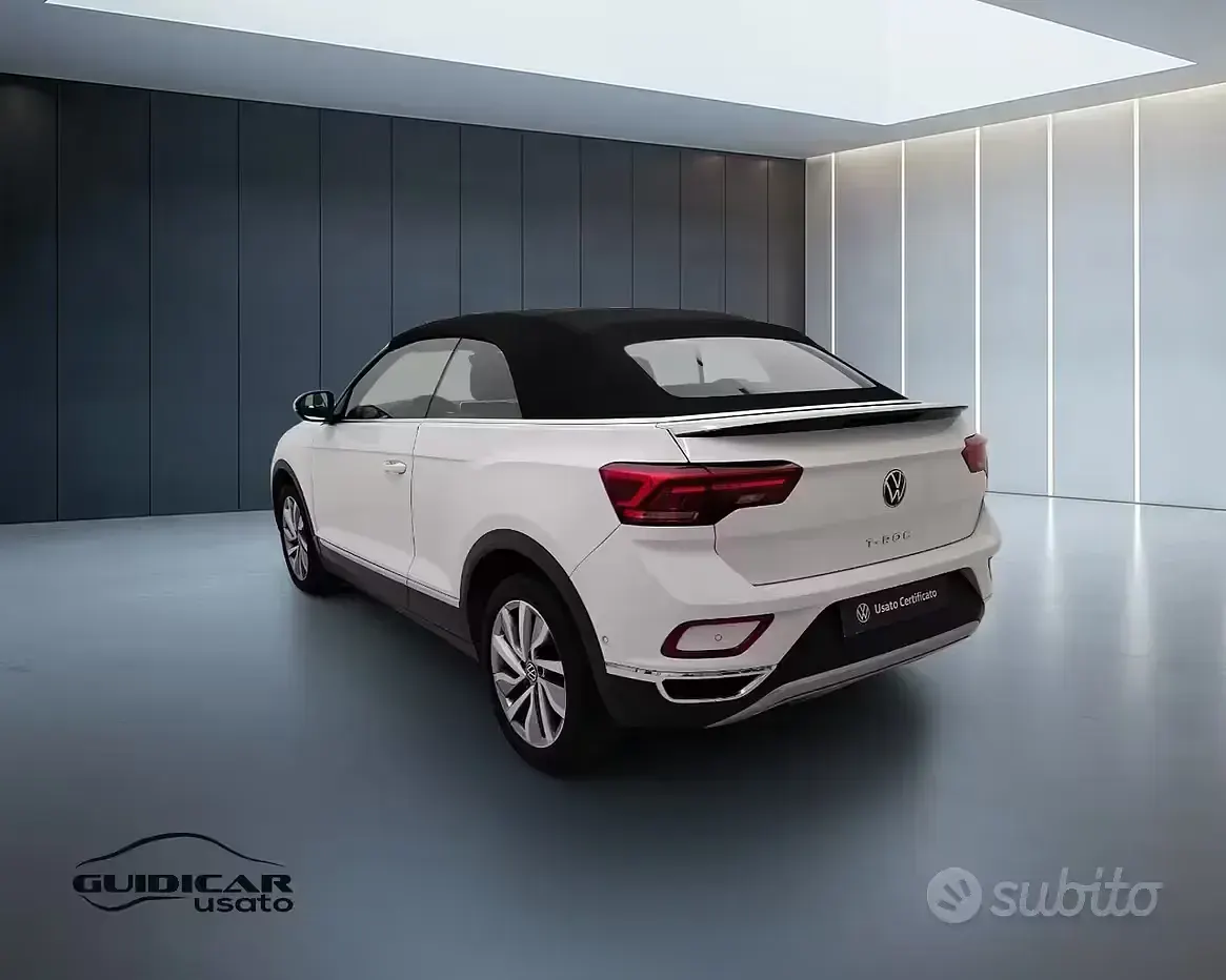 Usata VW T-Roc Cabriolet Style 150 CV (110 kW) 2022 Bianco Cabrio