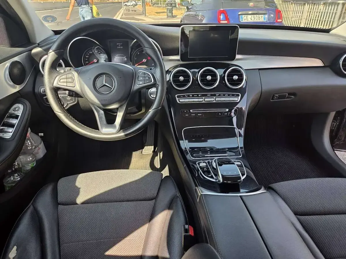 Usata Mercedes C200 Premium 136 CV (100 kW) 2017 Nero Berlina