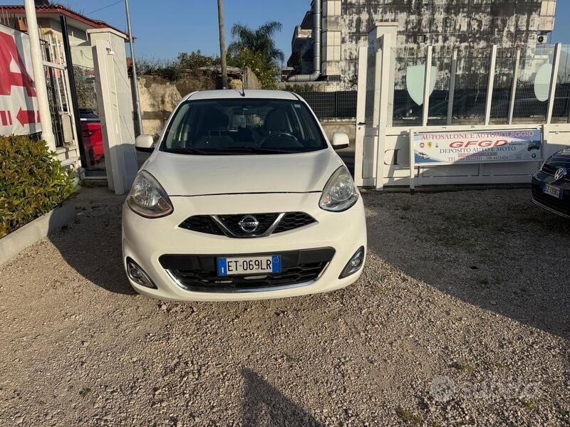 Usata Nissan Micra Tekna 80 CV (58 kW) 2013 Bianco Utilitaria