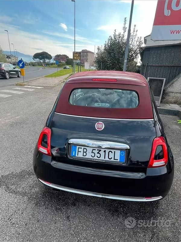 Usata Fiat 500C 69 CV (50 kW) 2015 Nero Cabrio
