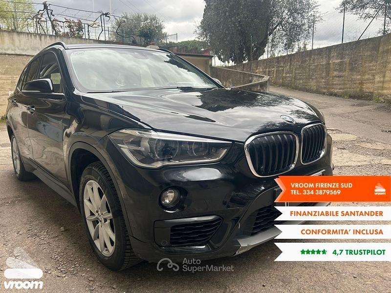 Usata BMW X1 150 CV (110 kW) 2018 Nero SUV