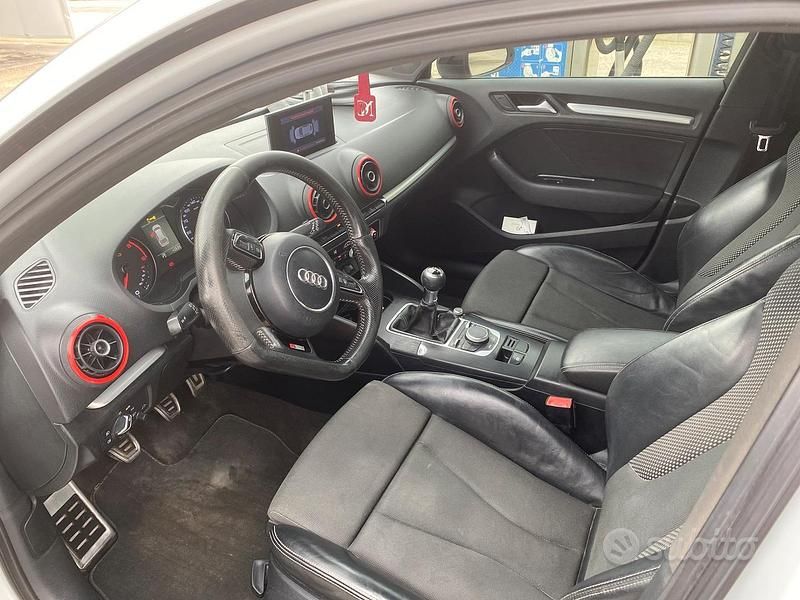 Usata Audi A3 S-Line 110 CV (80 kW) 2015 Bianco Berlina