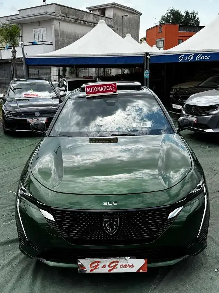 Usata Peugeot 308 GT 131 CV (96 kW) 2022 Verde Berlina