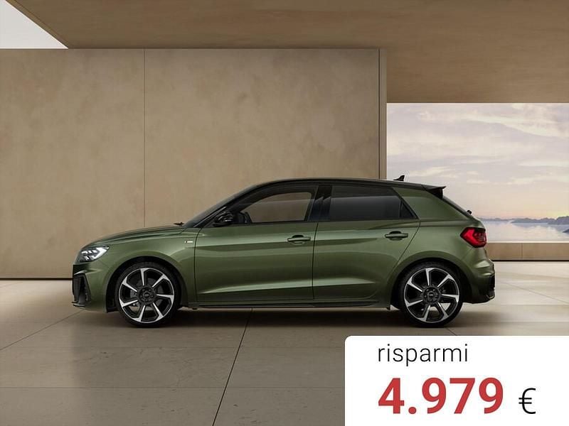 Nuova Audi A1 Sportback Design 150 CV (110 kW) 2025 Argento cavo metallizzato nero mito meta Utilitaria