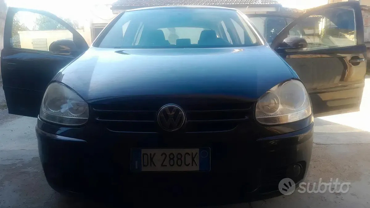 Usata VW Golf 105 CV (77 kW) 2008 Nero Monovolume