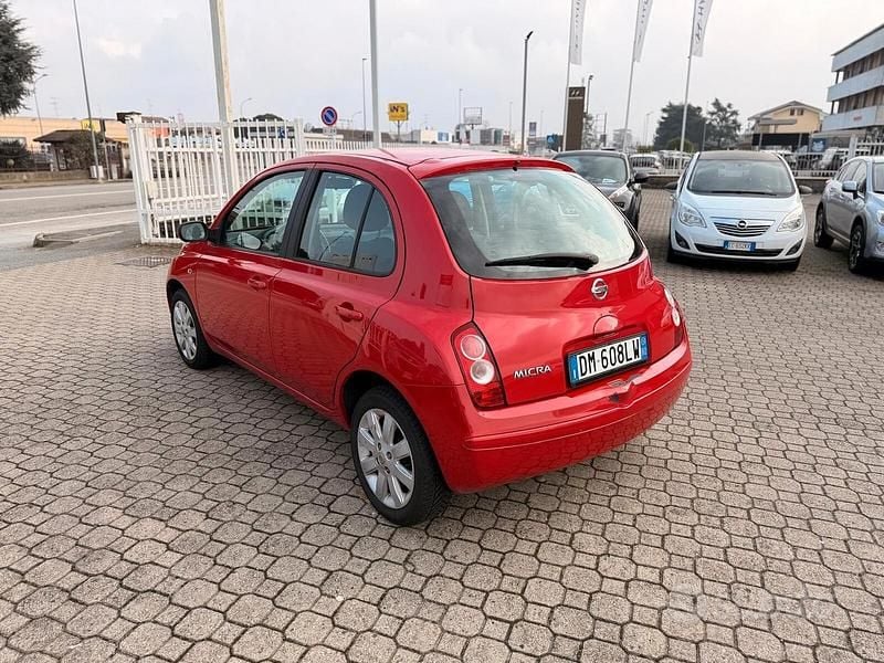 Usata Nissan Micra Acenta 80 CV (58 kW) 2008 Rosso Berlina