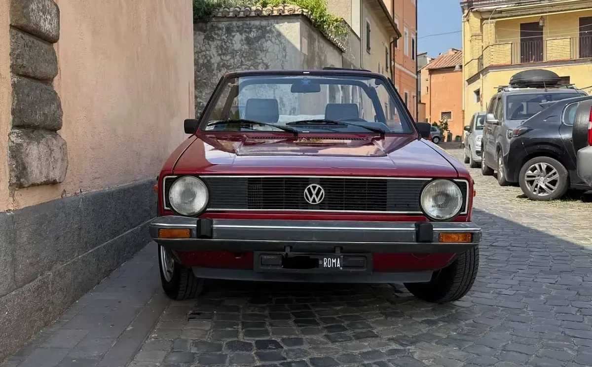 Usata VW Golf Cabriolet 110 CV (80 kW) 1982 Rosso Cabrio