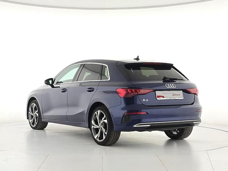 Usata Audi A3 Advanced 110 CV (80 kW) 2023 Blu/azzurro Berlina