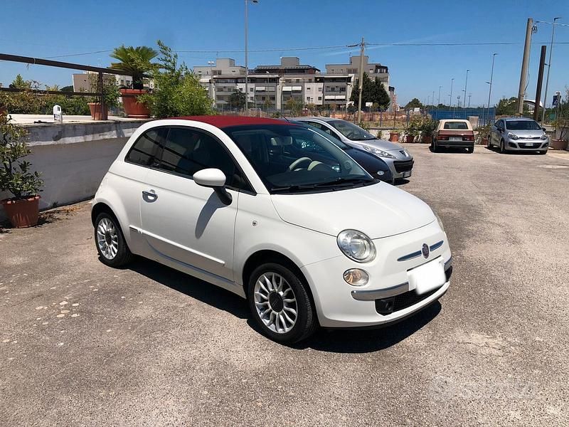 Usata Fiat 500C Lounge 69 CV (50 kW) 2012 Bianco Cabrio