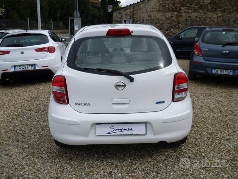 Usata Nissan Micra Acenta 80 CV (58 kW) 2011 Bianco Utilitaria
