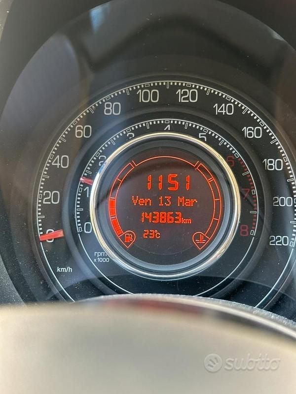 Usata Fiat 500 100 CV (73 kW) 2007 Nero