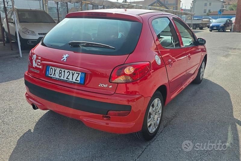 Usata Peugeot 206 60 CV (44 kW) 2009 Rosso Berlina
