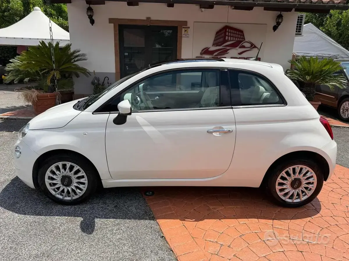 Usata Fiat 500 Lounge 69 CV (50 kW) 2019 Bianco Utilitaria