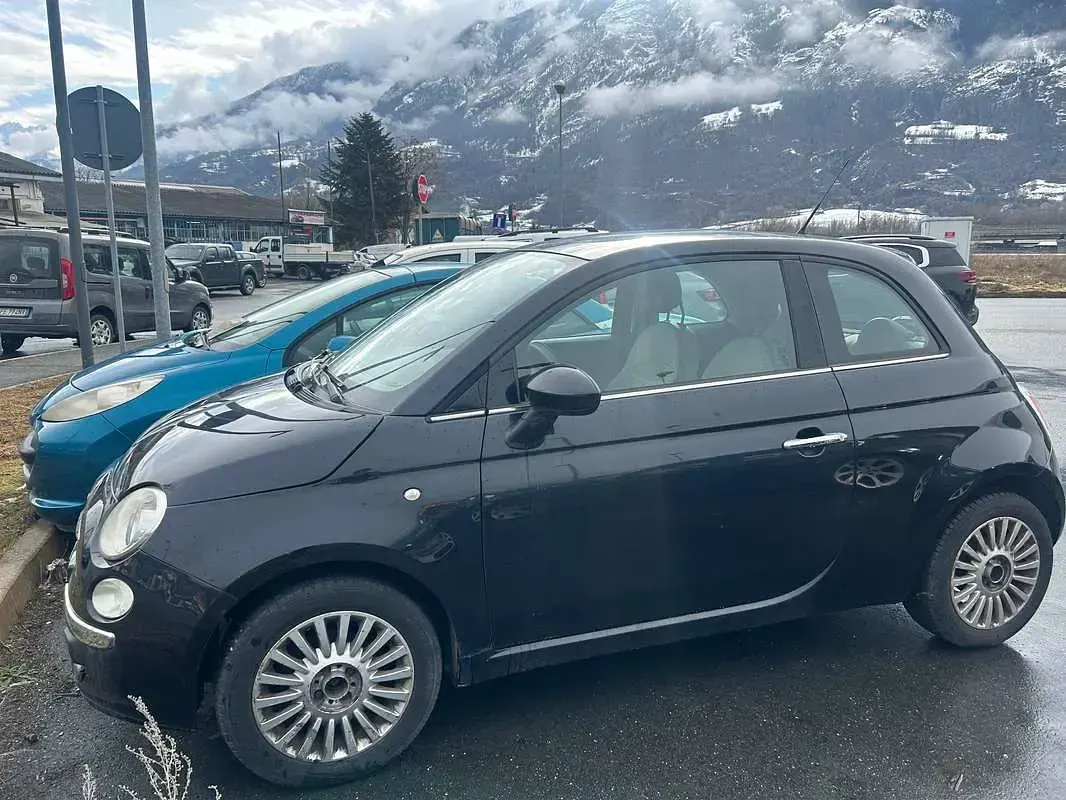 Usata Fiat 500 Lounge 69 CV (50 kW) 2010 Nero Utilitaria