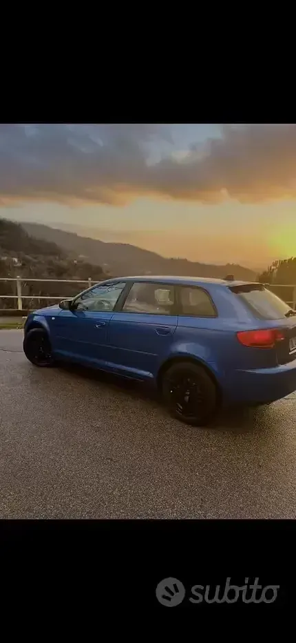 Usata Audi A3 105 CV (77 kW) 2008 Blu Utilitaria