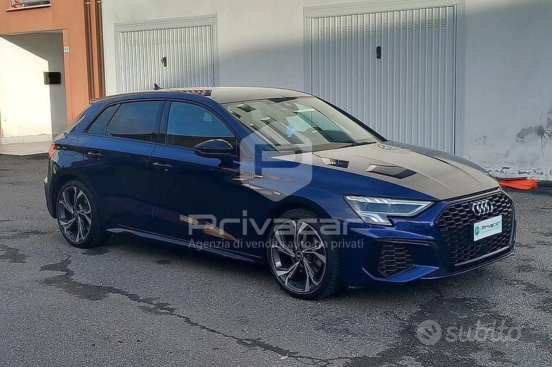 Usata Audi A3 Sportback S-Line 150 CV (110 kW) 2022 Blu Utilitaria