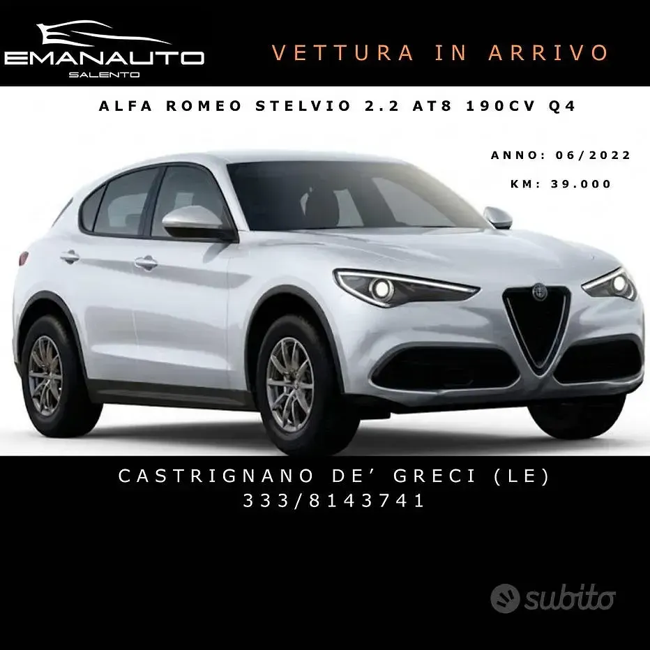 Usata Alfa Romeo Stelvio 190 CV (139 kW) 2022 Bianco SUV