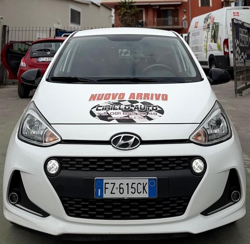 Usata Hyundai i10 Prime 66 CV (48 kW) 2020 Bianco Utilitaria