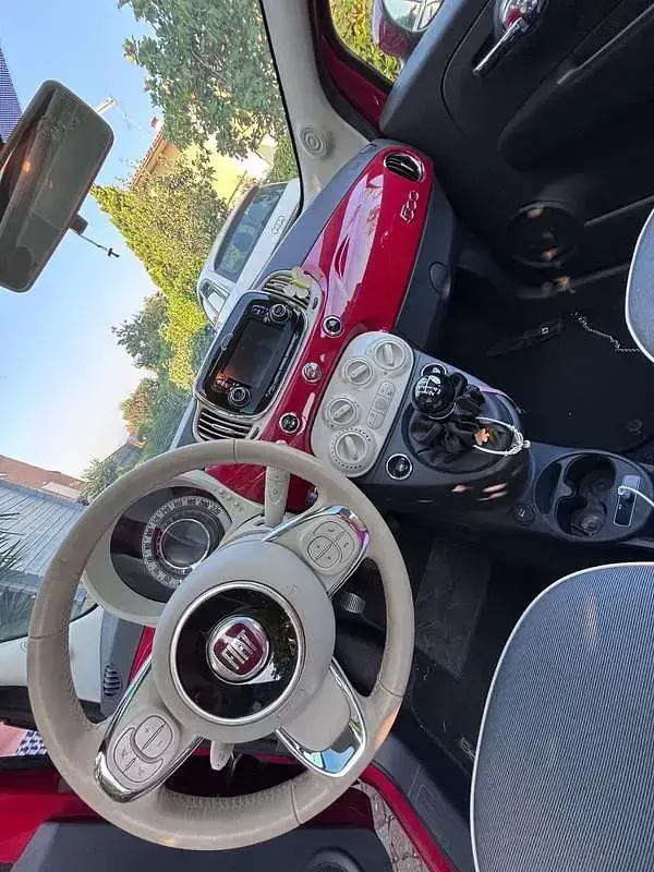 Usata Fiat 500 Lounge 69 CV (50 kW) 2017 Rosso Utilitaria