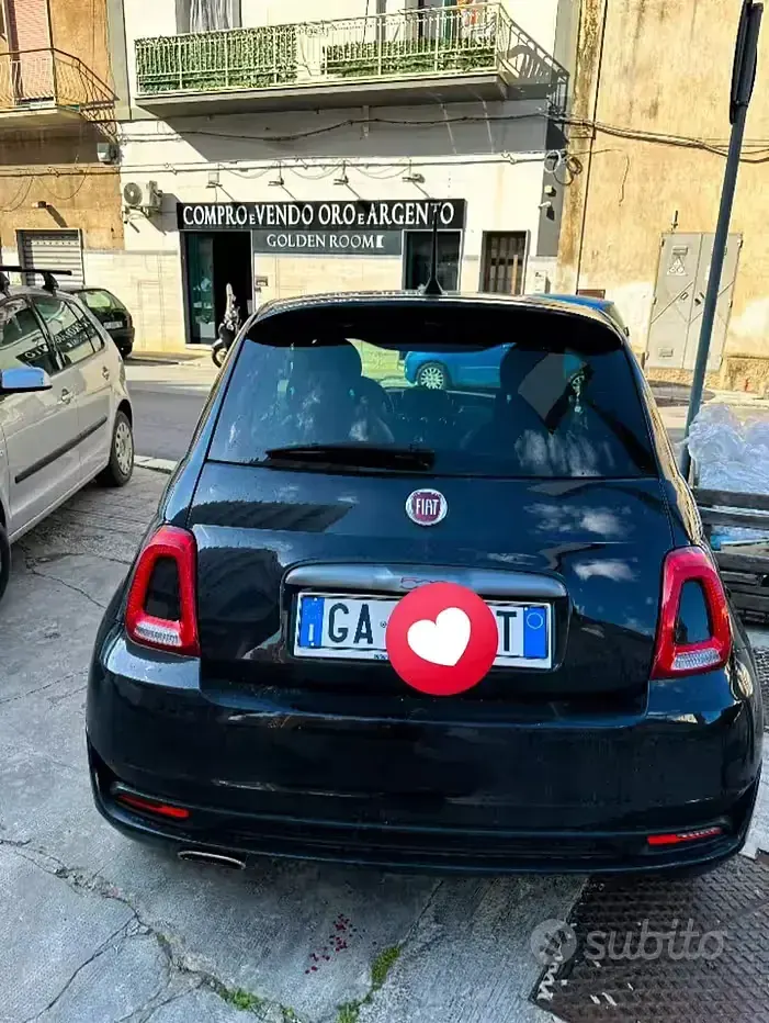 Usata Fiat 500 69 CV (50 kW) 2019 Nero Berlina