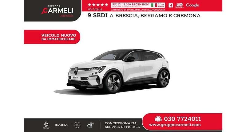 Nuova Renault Megane E-Tech Komfort 160 kW (218 CV) 2025 Bestyle helsinki (bianco ghia Berlina