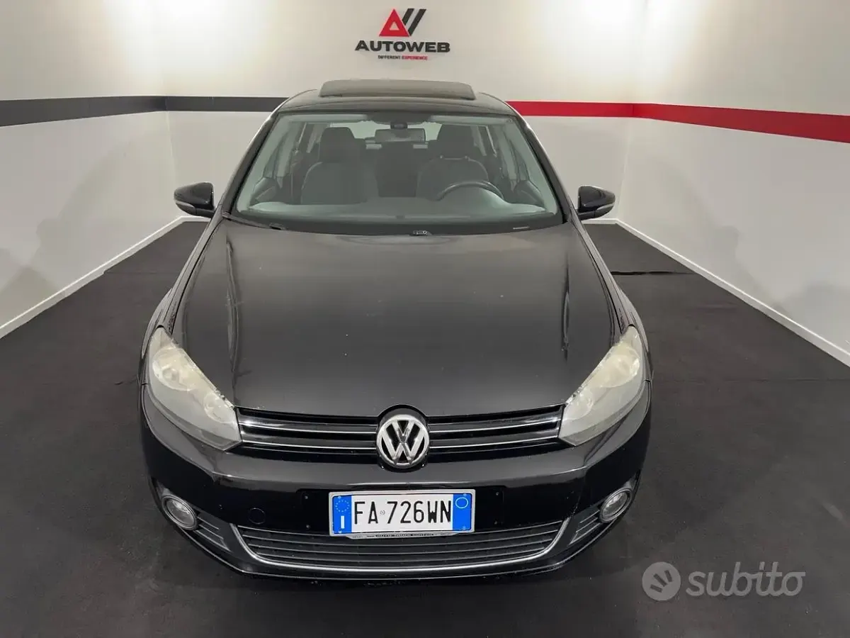 Usata VW Golf VI Highline 105 CV (77 kW) 2010 Nero Berlina