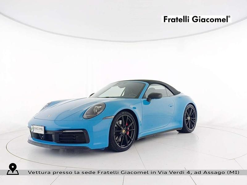 Azzurro Usata 2020 Porsche 911 Carrera 4S Cabriolet Cabrio | 134.900 € (Buon prezzo) - Immagine 1/4