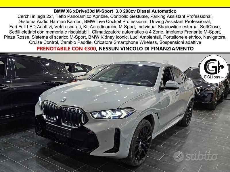 Usata BMW X6 M Sport 298 CV (219 kW) 2024 Grigio SUV