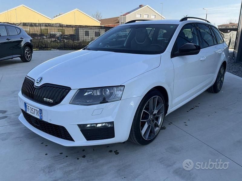 Usata Skoda Octavia RS 184 CV (135 kW) 2016 Bianco Utilitaria