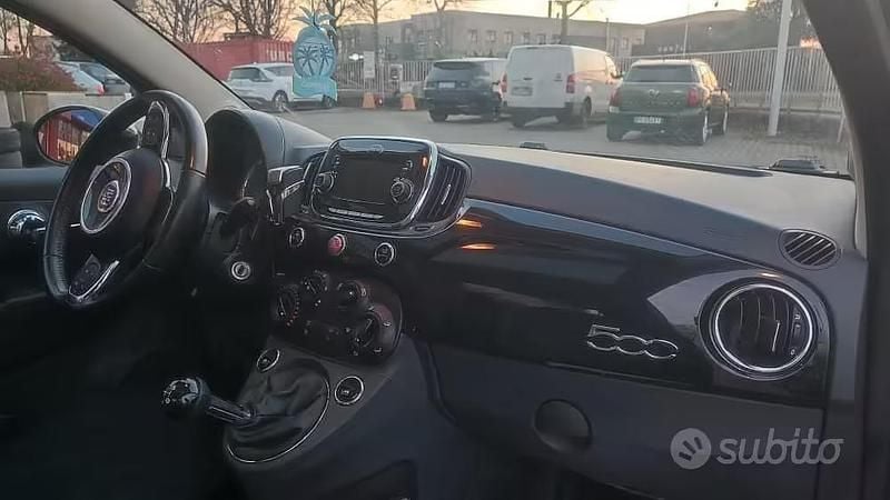 Begagnad Fiat 500 95 HK (69 kW) 2016 Svart Sedan