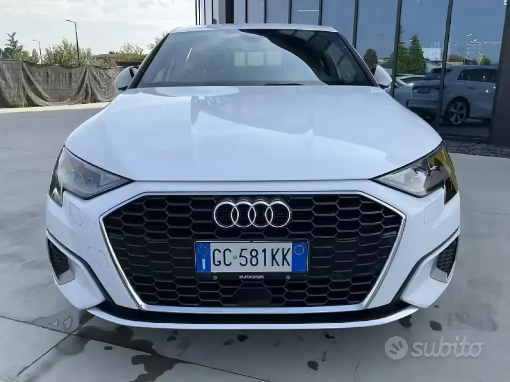 Usata Audi A3 Advanced 150 CV (110 kW) 2020 Bianco Berlina