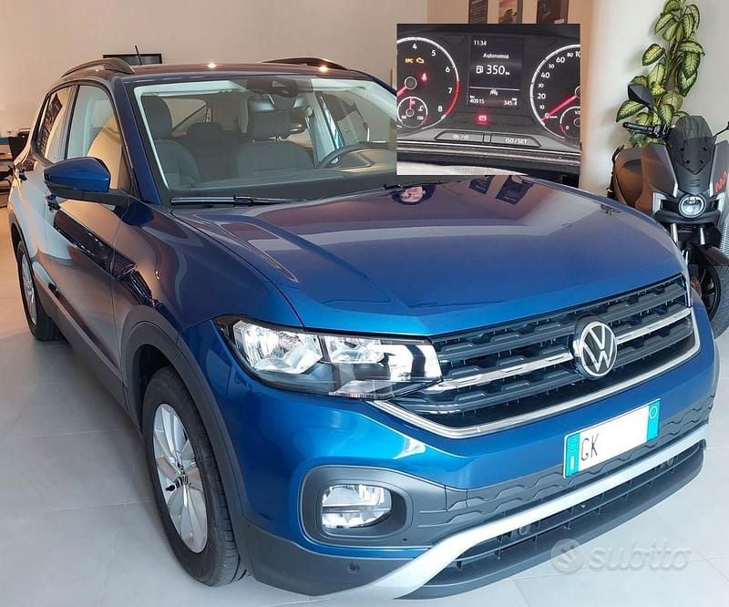 Usata VW T-Cross Style 95 CV (69 kW) 2022 Blu SUV