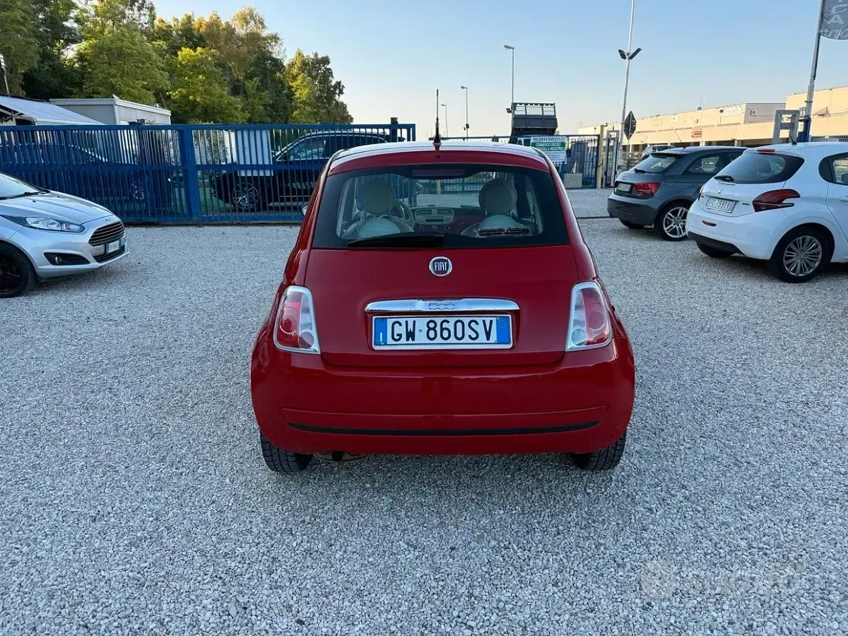 Usata Fiat 500 Pop 75 CV (55 kW) 2010 Rosso Berlina