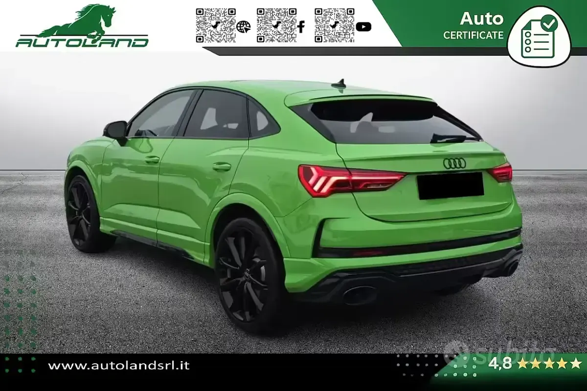 Usata Audi RS Q3 Comfort 400 CV (294 kW) 2024 Verde SUV