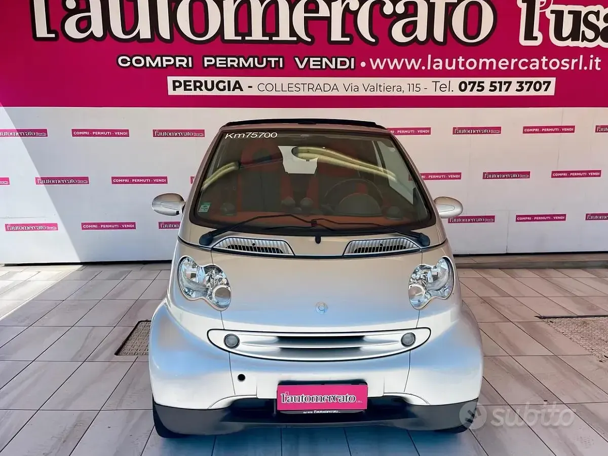 Usata Smart ForTwo Cabrio Passion 61 CV (44 kW) 2003 Argento Cabrio