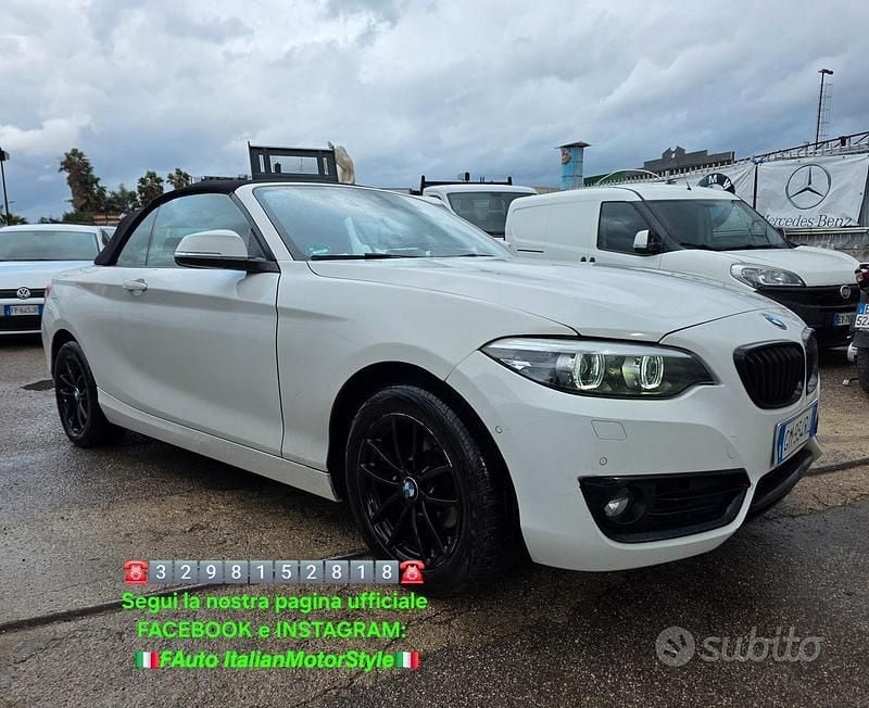 Usata BMW 218 M Sport 136 CV (100 kW) 2020 Bianco Cabrio