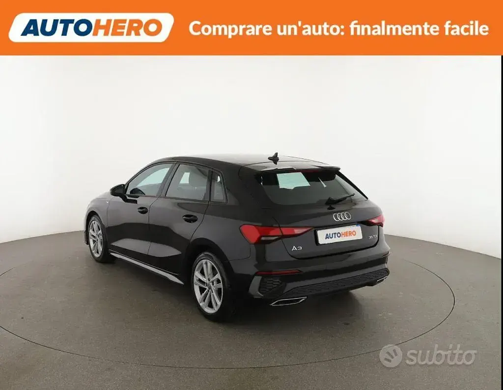 Usata Audi A3 S-Line 150 CV (110 kW) 2020 Nero Berlina