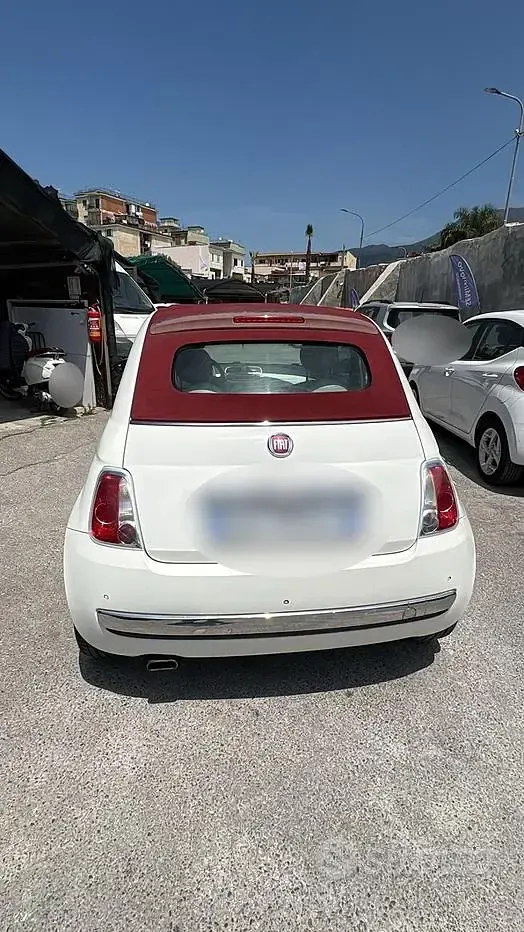 Usata Fiat 500 95 CV (69 kW) 2014 Bianco Cabrio
