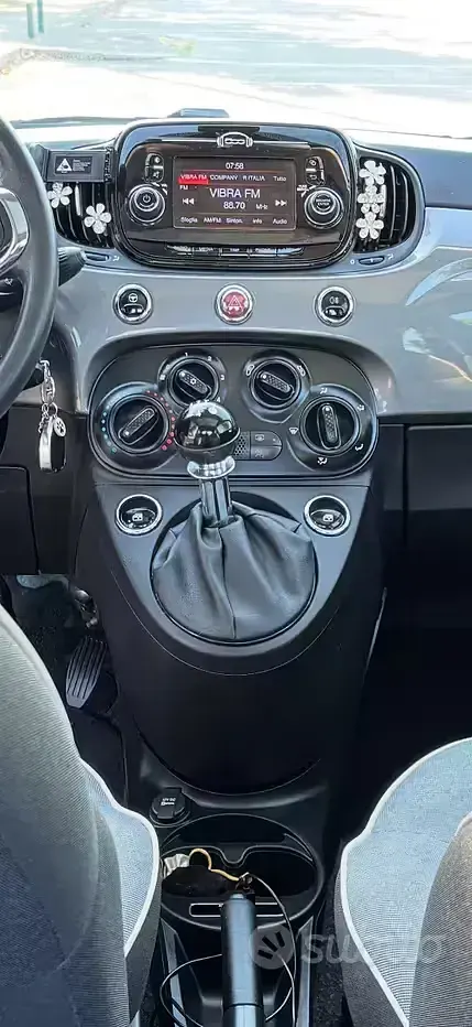 Usata Fiat 500 69 CV (50 kW) 2018 Grigio Berlina