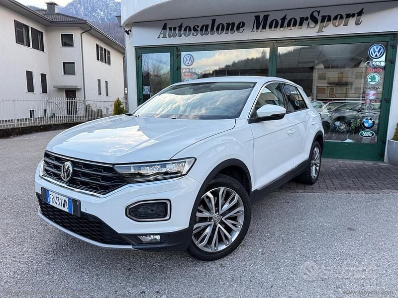 Usata VW T-Roc 150 CV (110 kW) 2018 Bianco SUV
