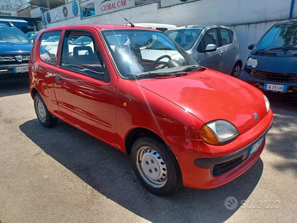 Usata Fiat Seicento S 39 CV (28 kW) 1999 Rosso Utilitaria