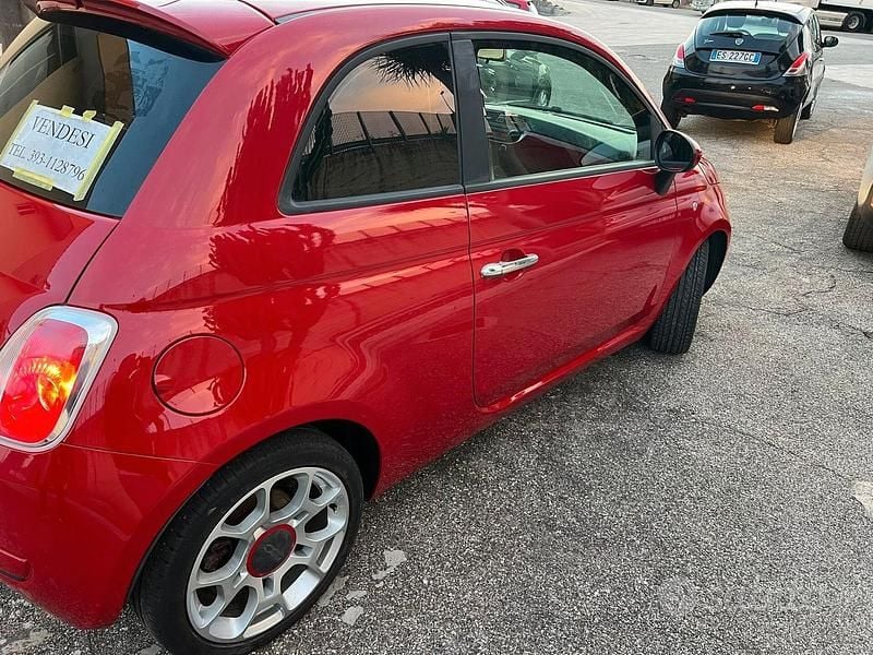 Usata Fiat 500 100 CV (73 kW) 2008 Rosso Berlina