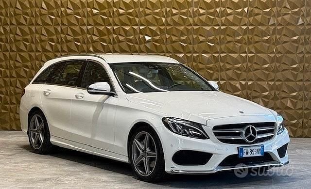Usata Mercedes C200 Premium 136 CV (100 kW) 2019 Bianco Station wagon